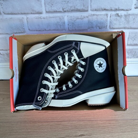 ❤️Converse Chuck 70 De Luxe Pointed Toe Hi 7.5 Womens Shoes Canvas Black A13016C - Picture 9 of 11